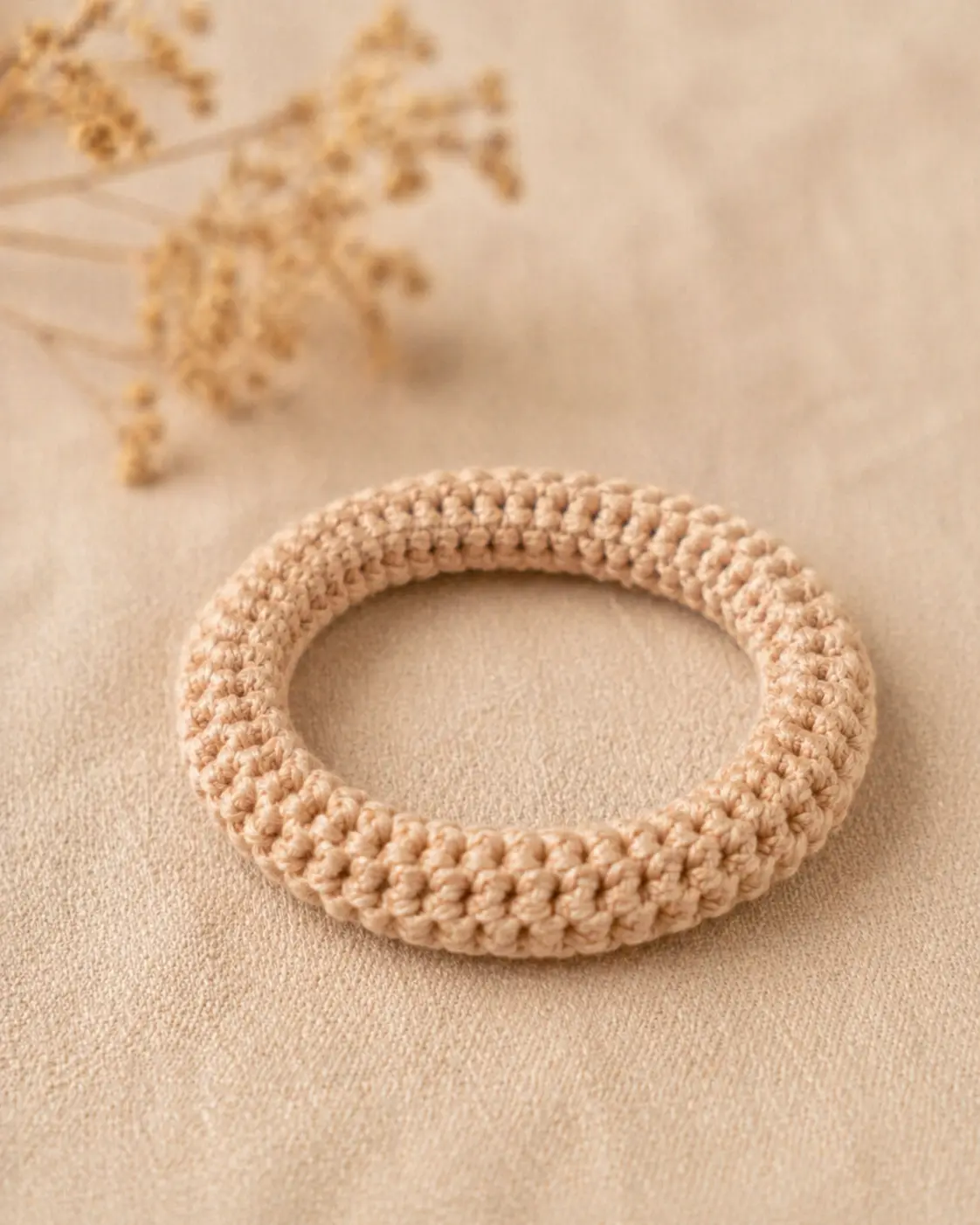 Bracelet en coton marron